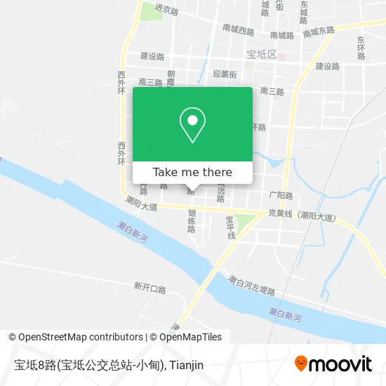 宝坻8路(宝坻公交总站-小甸) map