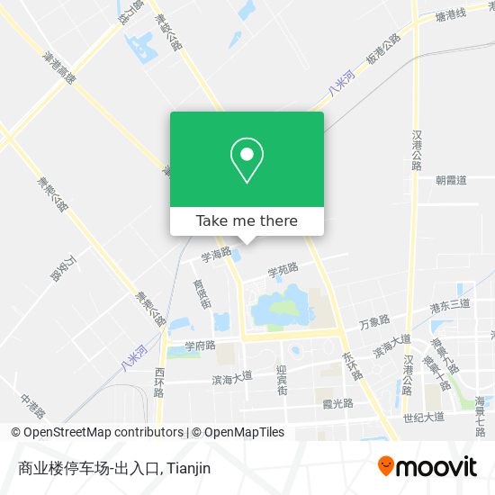 商业楼停车场-出入口 map