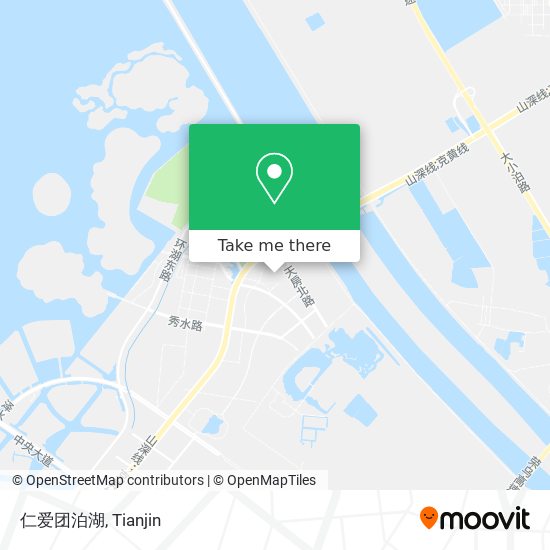仁爱团泊湖 map