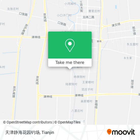 天津静海花园钓场 map