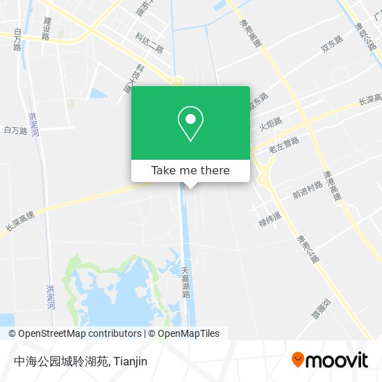 中海公园城聆湖苑 map