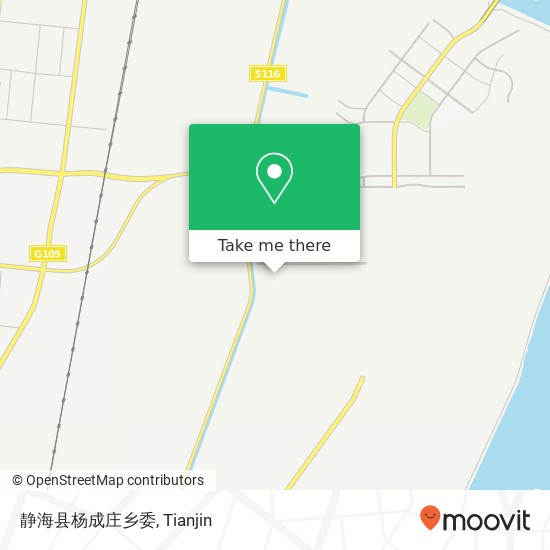 静海县杨成庄乡委 map
