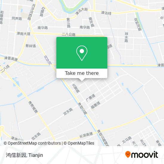 鸿儒新园 map