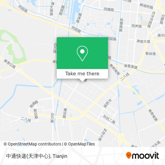 中通快递(天津中心) map