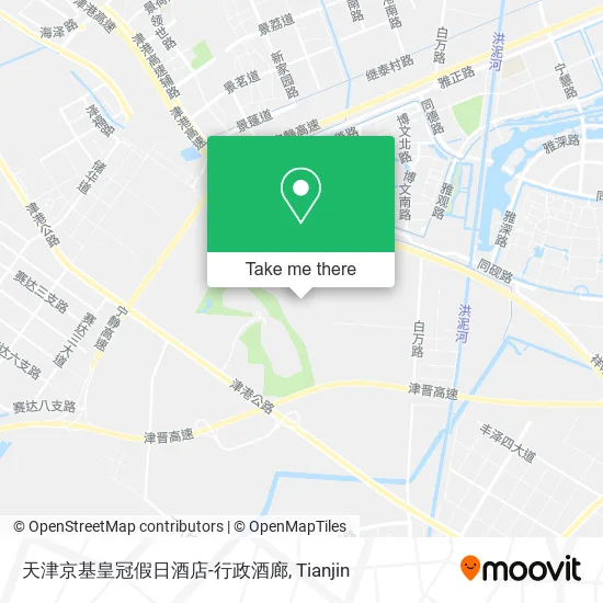 天津京基皇冠假日酒店-行政酒廊 map