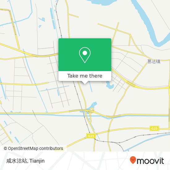 咸水沽站 map