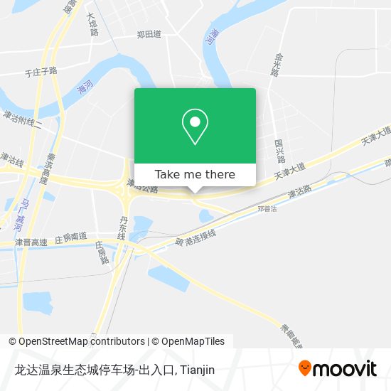 龙达温泉生态城停车场-出入口 map