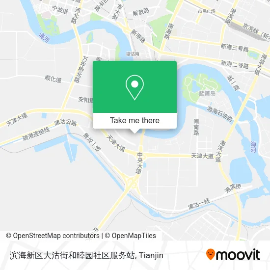 滨海新区大沽街和睦园社区服务站 map