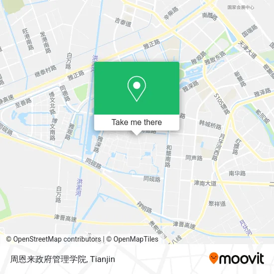 周恩来政府管理学院 map