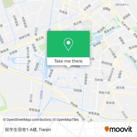 留学生宿舍1-A楼 map