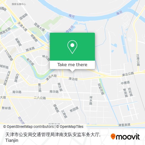 天津市公安局交通管理局津南支队安监车务大厅 map