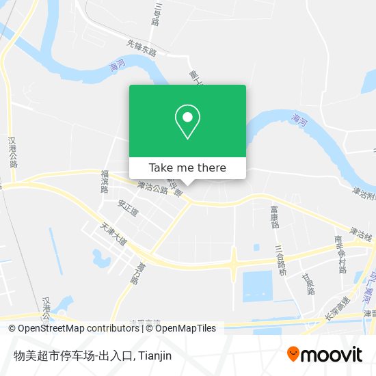 物美超市停车场-出入口 map