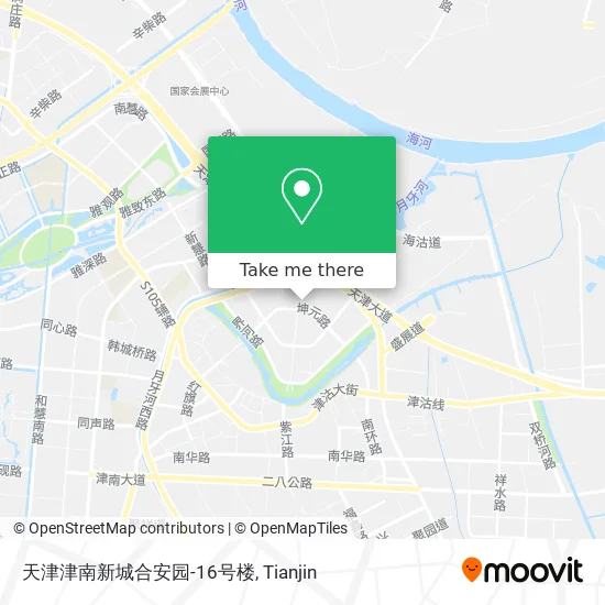 天津津南新城合安园-16号楼 map