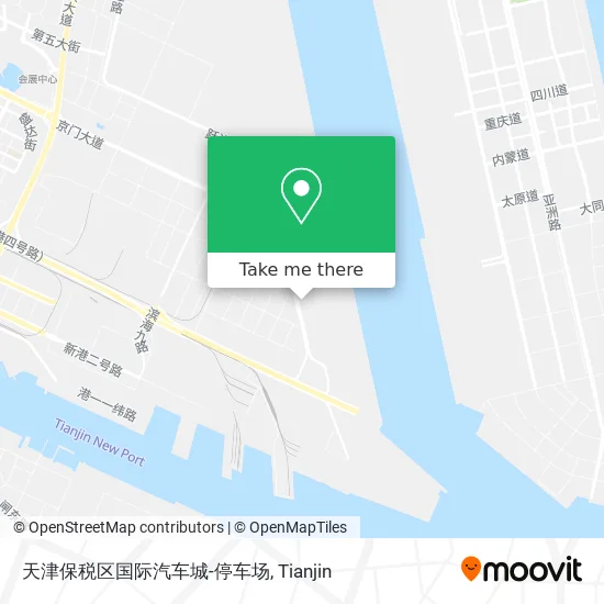 天津保税区国际汽车城-停车场 map