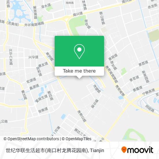 世纪华联生活超市(南口村龙腾花园南) map
