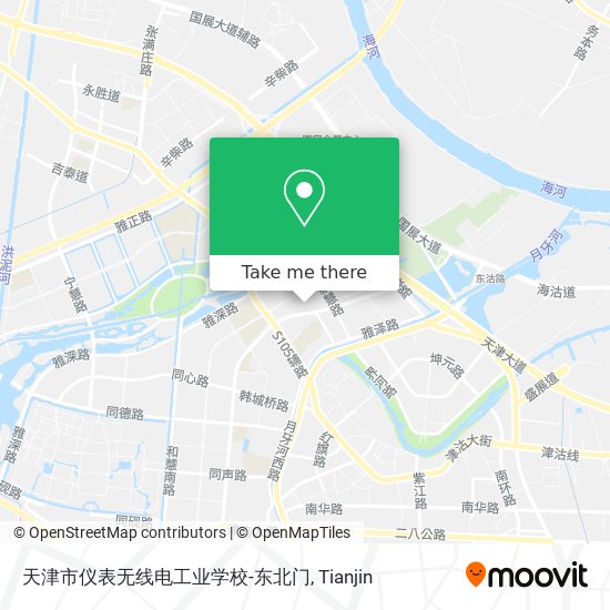 天津市仪表无线电工业学校-东北门 map