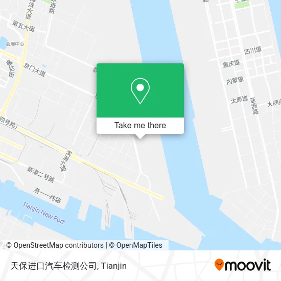 天保进口汽车检测公司 map