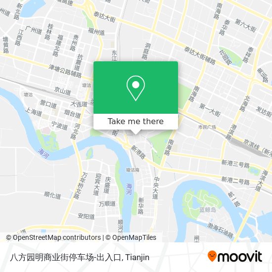 八方园明商业街停车场-出入口 map