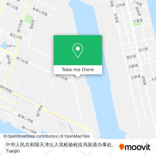 中华人民共和国天津出入境检验检疫局新港办事处 map