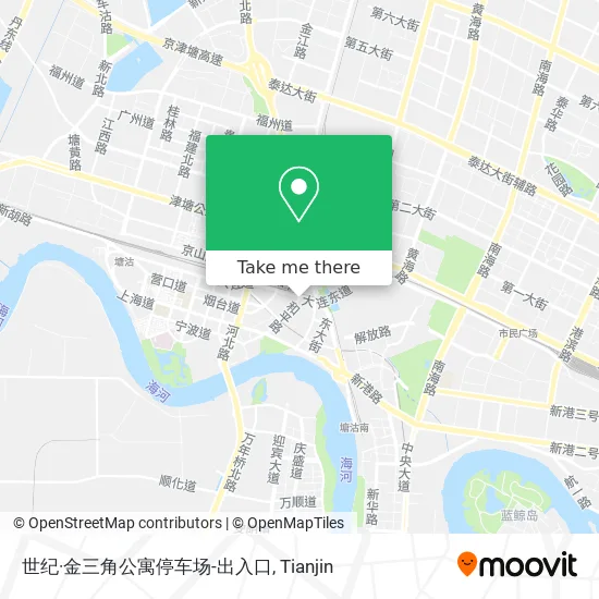 世纪·金三角公寓停车场-出入口 map
