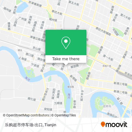 乐购超市停车场-出口 map
