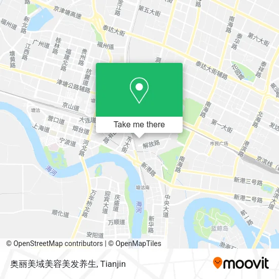 奥丽美域美容美发养生 map