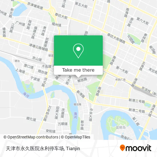 天津市永久医院永利停车场 map