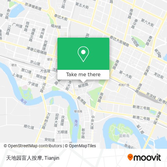 天地园盲人按摩 map