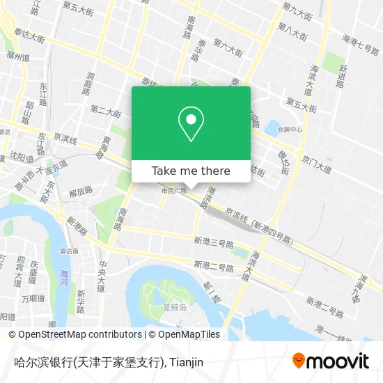 哈尔滨银行(天津于家堡支行) map