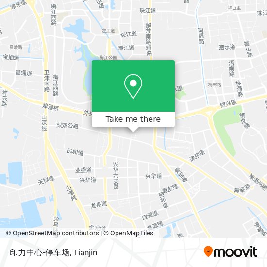 印力中心-停车场 map