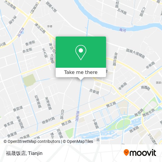 福晟饭店 map