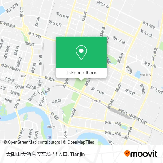 太阳雨大酒店停车场-出入口 map