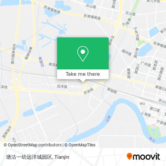 塘沽一幼远洋城园区 map