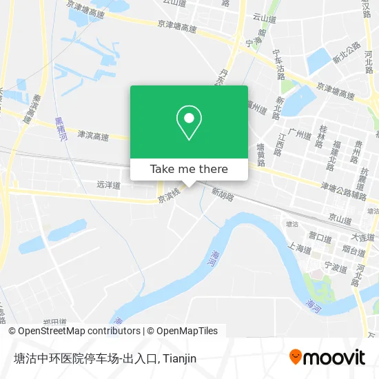 塘沽中环医院停车场-出入口 map
