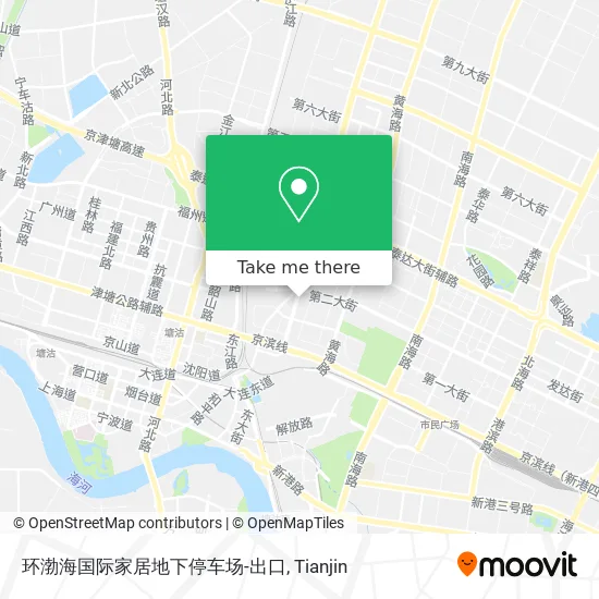 环渤海国际家居地下停车场-出口 map