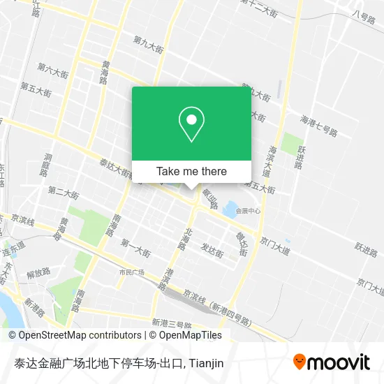 泰达金融广场北地下停车场-出口 map