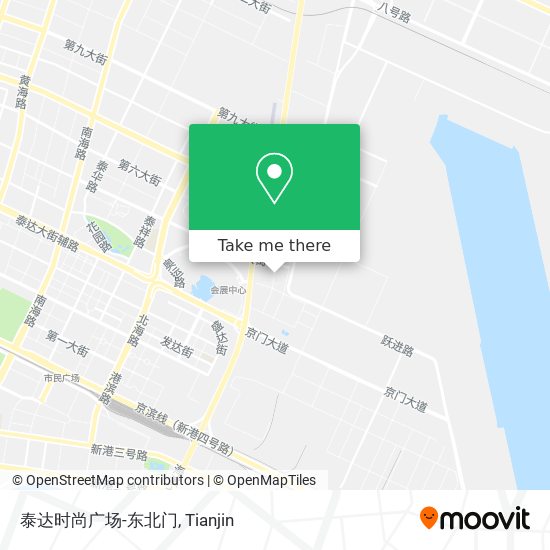 泰达时尚广场-东北门 map