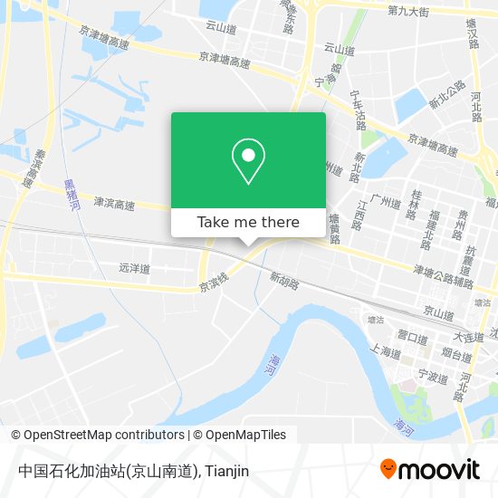 中国石化加油站(京山南道) map