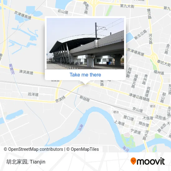 胡北家园 map