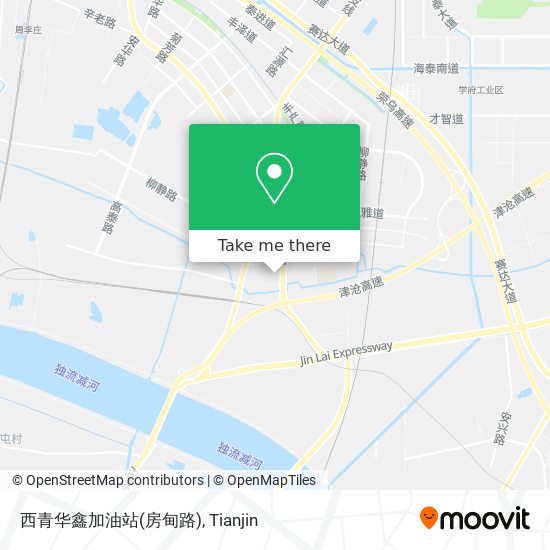 西青华鑫加油站(房甸路) map