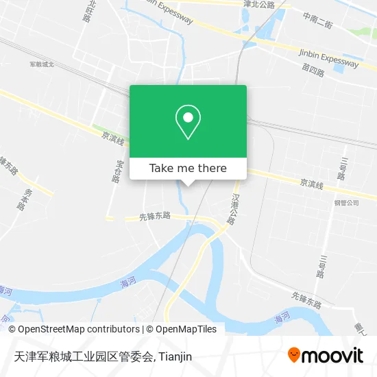 天津军粮城工业园区管委会 map