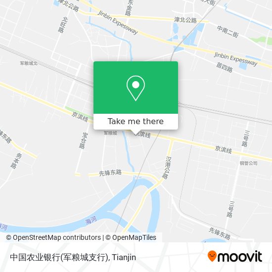 中国农业银行(军粮城支行) map