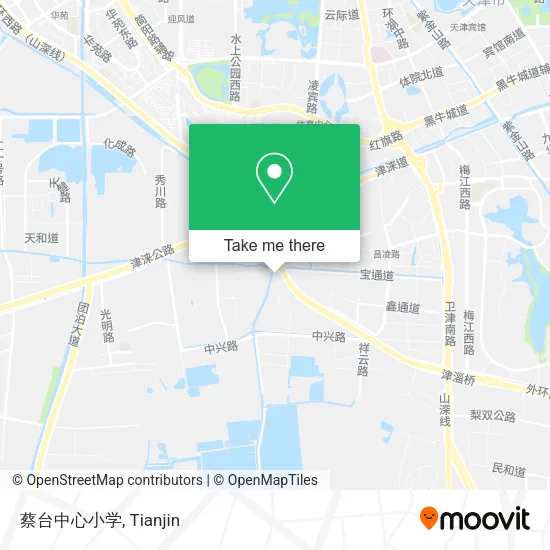 蔡台中心小学 map