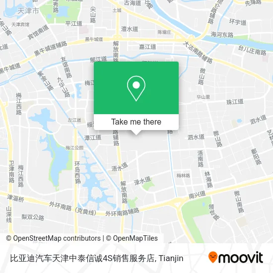 比亚迪汽车天津中泰信诚4S销售服务店 map