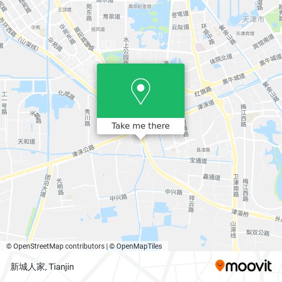 新城人家 map