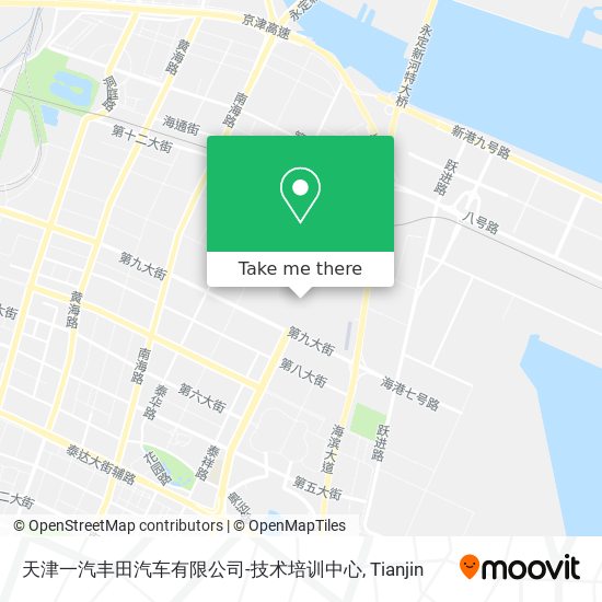 天津一汽丰田汽车有限公司-技术培训中心 map