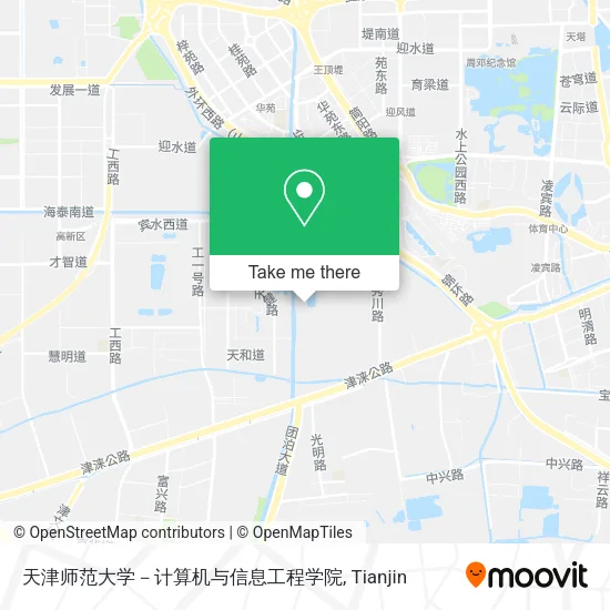天津师范大学－计算机与信息工程学院 map