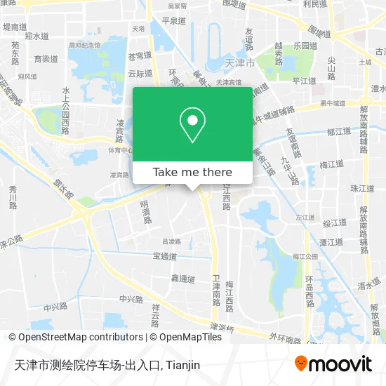 天津市测绘院停车场-出入口 map