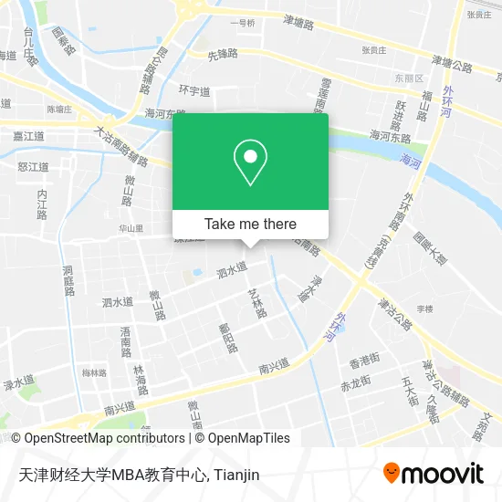 天津财经大学MBA教育中心 map