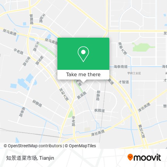 知景道菜市场 map